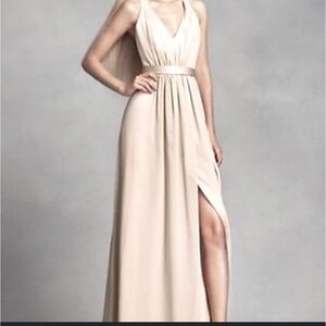 WHITE by VERA WANG Blush Color Size 10 w Adjustable Belt Fully Lined NWT